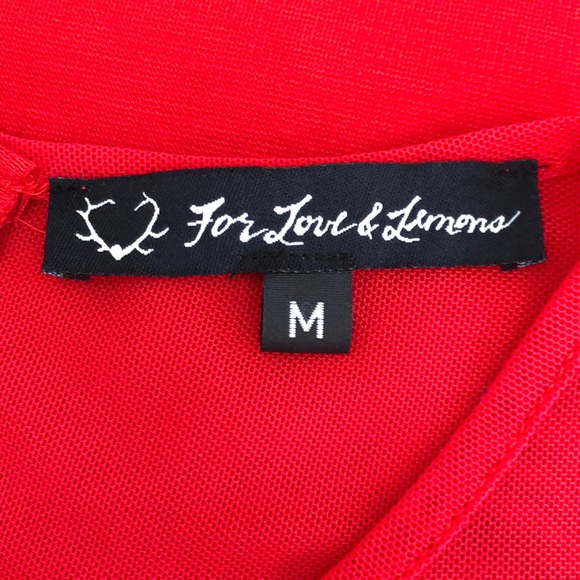 For Love & Lemons Red Sleeveless Fit & Flare Dress - Picture 5 of 7